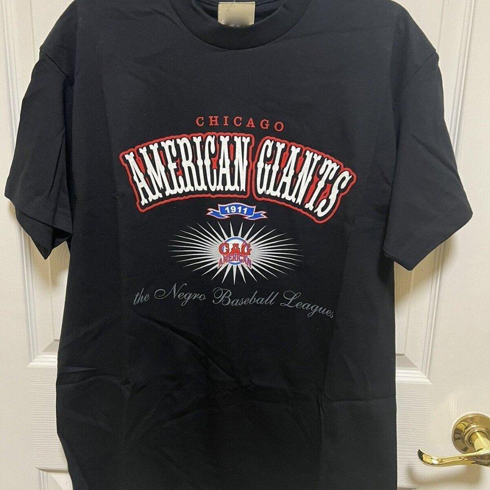 Big Boy Headgear MenS Chicago American Giants Negro Baseball Leagues Shirt Tee
